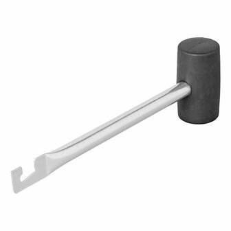 Hamer rubber met haringtrekker