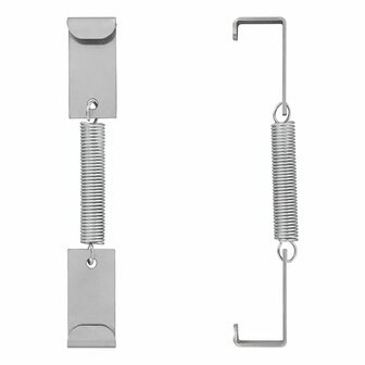 Kentekenplaatklem met veer - set van 4 stuks