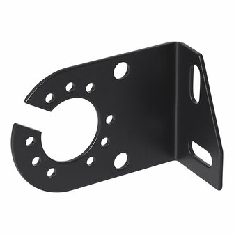Stekkerdooshouder metaal gehoekt 8x5cm in blister
