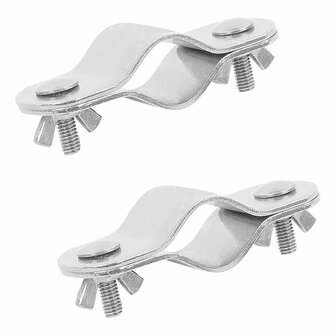 Daksteunklem dubbel 22-25mm 2 stuks in blister