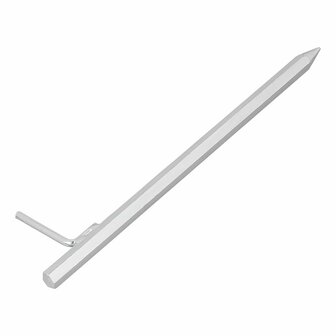 Grondpen 40 cm gegalvaniseerd staal met L-haak
