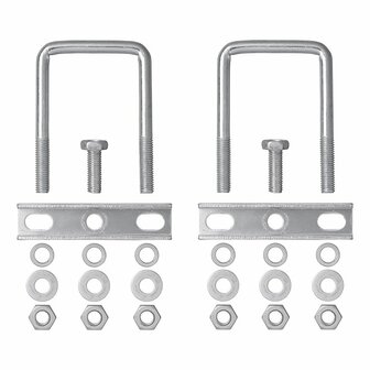 U-beugel vierkant 60mm voor neuswielklem - set van 2 stuks