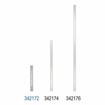 Bindrail aluminium 30cm