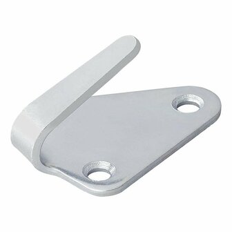 Touwhaak metaal 40x45mm gebogen 10 stuks in blister
