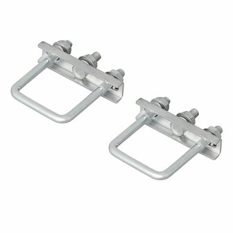 U-beugel vierkant 60mm voor neuswielklem - set van 2 stuks in blister