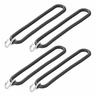 Spanrubber 200mm met S-haak 4 stuks in blister