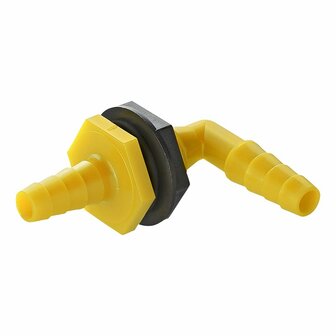 Watertank doorvoer haaks met tules 10x12mm in blister