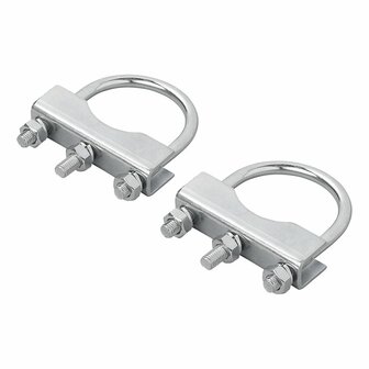 U-beugel rond 60/70mm voor neuswielklem - set van 2 stuks in blister