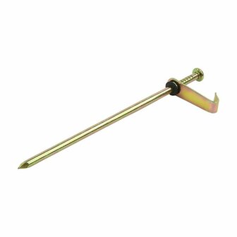 Rotspen 21cm metaal met haak 6 stuks in polybag