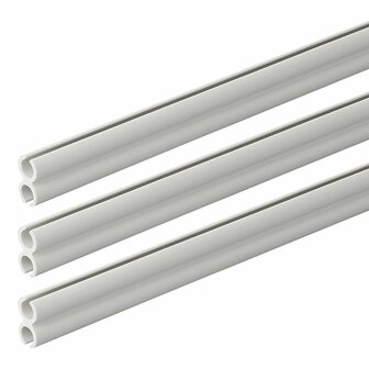 Dubbele tentrail 80 cm - set van 3 stuks