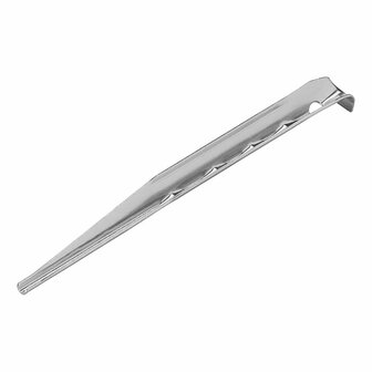 Tentharing 18,5cm aluminium geribbeld 6 stuks in polybag