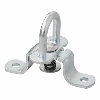 Zeiloog rond met veer 27mm 4 stuks in blister