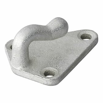 Touwhaak metaal 40x45mm 10 stuks in blister