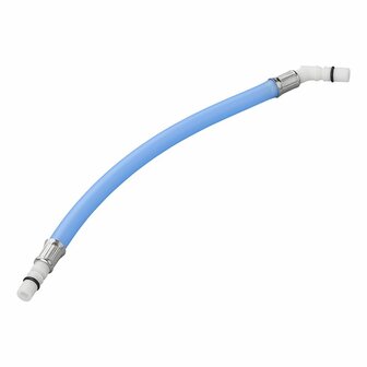 Flexibele slangaansluiting 25 cm blauw 45 tule