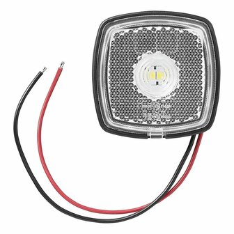 Markeringslamp 9-30V wit 61 x 61 mm LED