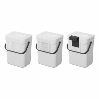 Afvalbak met deksel 3L voor caravan/camper