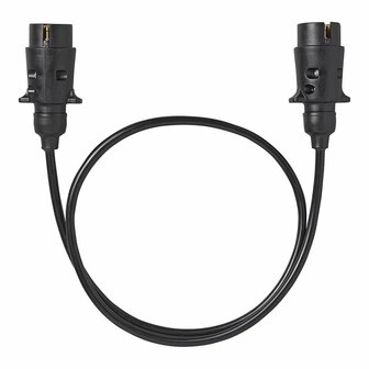 Verlengkabel 1M met 2x stekker 7-polig PVC