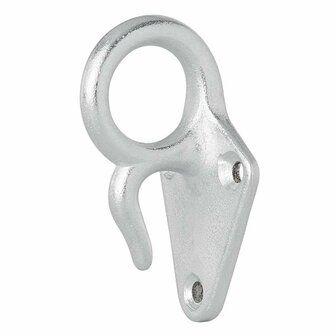 Touwhaak metaal met oog 70 x 40 mm 5 stuks in blister