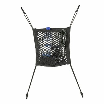 Opbergnet elastisch 26x28cm dubbel met kunststof haken NS-7
