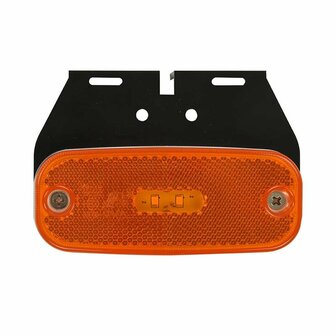 Zijmarkeringslamp 10-30V oranje 110x45mm LED met houder in blister