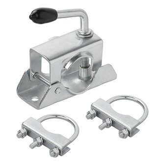 Klem 48mm voor neuswiel + 2x U-beugel 60/70mm