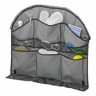 Wiel organizer 9-vaks 84 x 86 cm + 7 mm keder voor caravan/camper