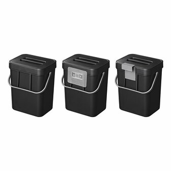 Afvalbak met deksel 5L voor caravan/camper