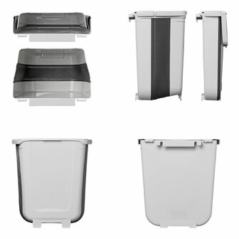 Afvalbak 8L opvouwbaar voor caravan/camper