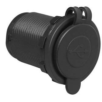 USB-inbouwdoos tweevoudig type A 2x2100mA 12V/24V in blister
