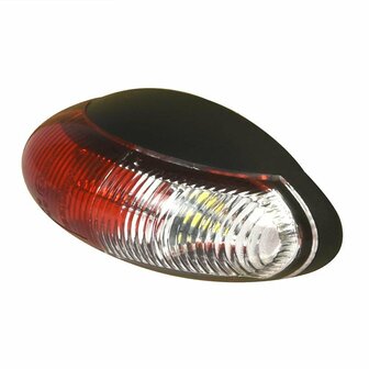 Breedtelicht 10-30V rood/wit 60x34mm LED in blister