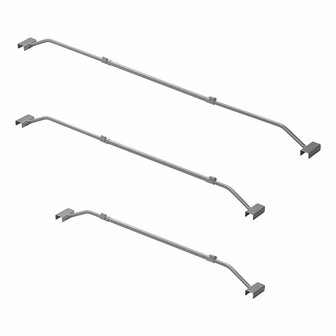Afdekzeilbeugel metaal uitschuifbaar 100-155cm voor aanhangerzeil
