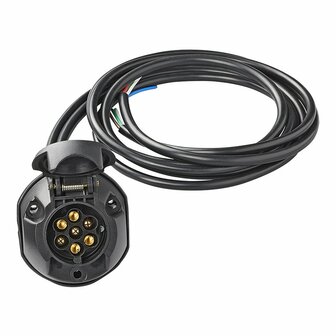 Trekhaakkabelset 7+1-polig PVC + 1,50M kabel 8 aderig in blister