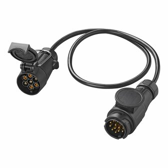 Verloopkabel 80cm van 13- naar 7-polig in blister