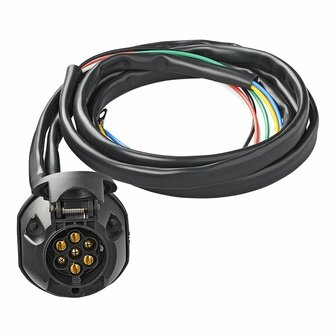Trekhaakkabelset 7-polig PVC + 1,50M kabel in blister