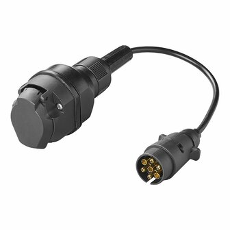 Verloopkabel 30 cm van 7-polig naar 13-polig type Multicon West