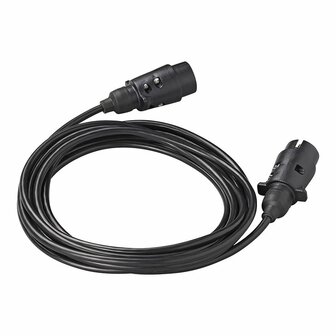 Verlengkabel 5M met 2x stekker 7-polig PVC