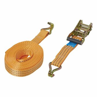 Spanband met ratel + 2 haken 8 meter 3000kg