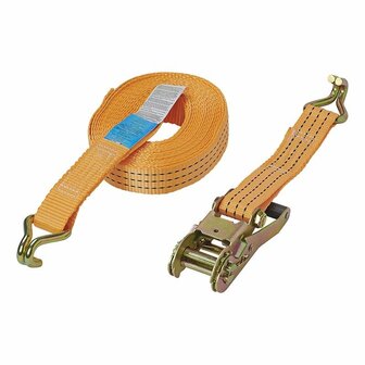 Spanband met ratel + 2 haken 8 meter 3000kg