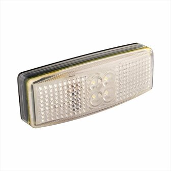 Markeringslamp 12/24V wit 110x40mm LED in blister