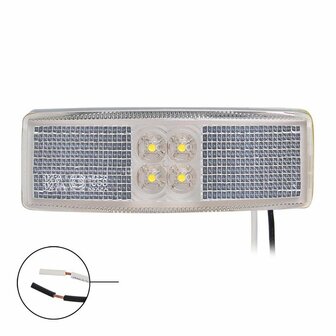 Markeringslamp 12/24V wit 110x40mm LED in blister