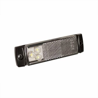 Markeringslamp 12/24V wit 126x30mm LED in blister