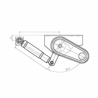 AL-KO Schokbrekerhouder 90 x 50 mm - set van 2 stuks