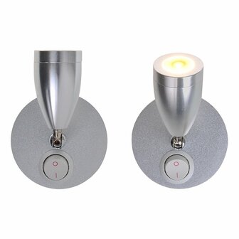 Opbouwspot 1-led zwenkbaar 12V 160lm  dia 65x70-110mm