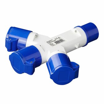 CEE 3-weg splitter 16A