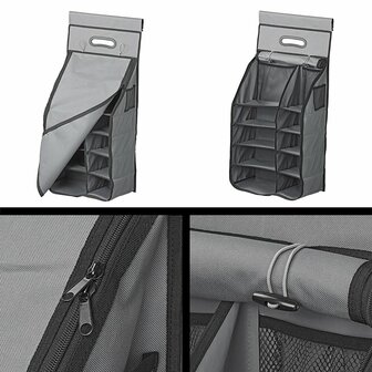 Organizer 14-vaks 40 x 78 x 26 cm met ritsvak + 7 mm keder