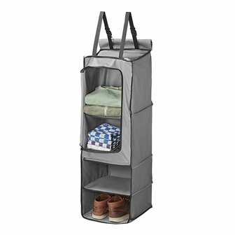Organizer 4-vaks 34 x 34 x 96 cm met ritsvak + 7 mm keder
