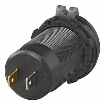 USB-inbouwdoos drievoudig met 2x type A en 1x type C + voltmeter