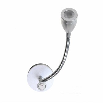 Opbouwspot 1-led met flexibele zwanenhals 12V 120lm  dia 65x110-260mm