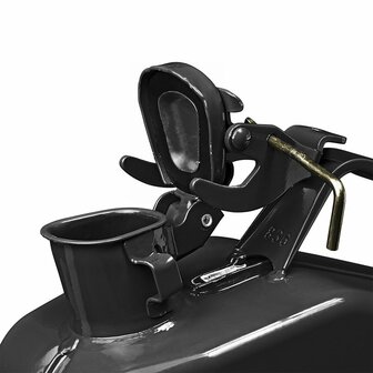 Jerrycan 5L metaal zwart UN- T&uuml;V/GS-gekeurd