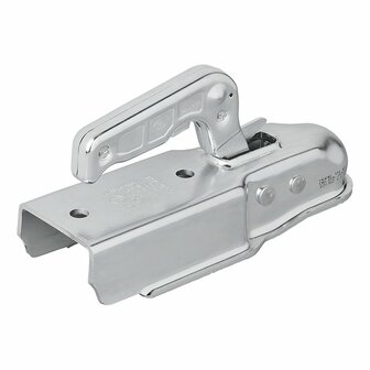 Kogelkoppeling staal verticaal 2 gaten vierkant 70mm 1300kg geremd